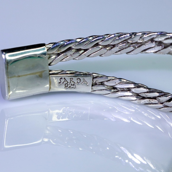 Artisan Sterling Silver Twist Cuff Bracelet - Picture 6 of 8